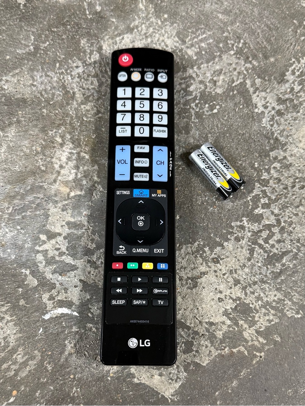Genuine LG AKB74455416 TV Remote OEM Tested with New Batteries